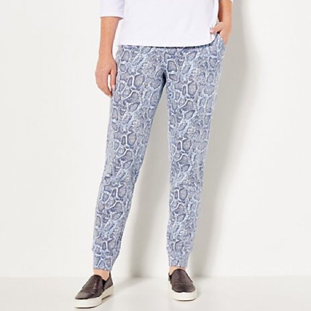 Denim & Co. Comfort Zone Soft Blend Knit Pull On Joggers